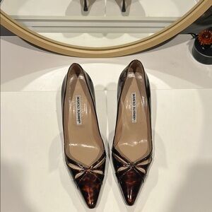 Manolo Blahnik Brown Pumps